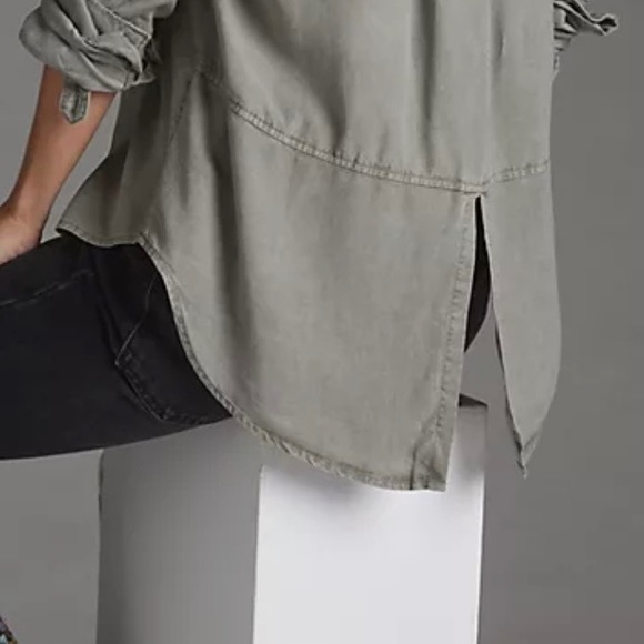 Tie-dye plaid flannel Anthropologie shirt - Picture 14 of 14